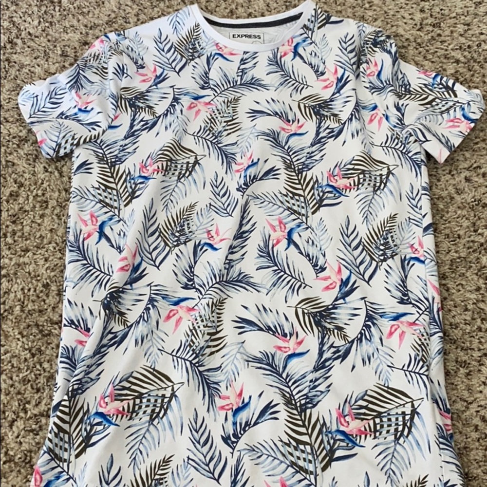 Express Hawaiian t shirt